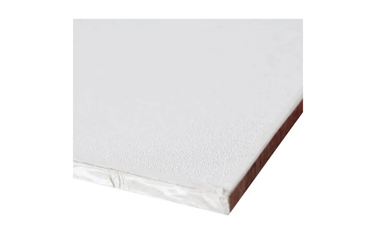 Placa de forro de PVC com gesso liso 1250 x 625 mm Gypcelan